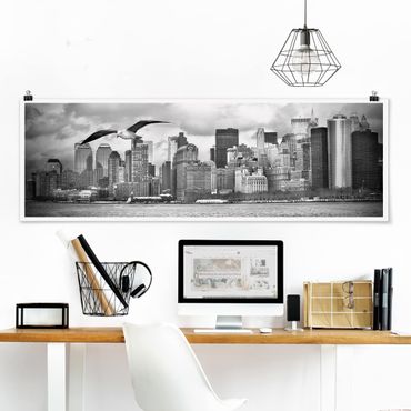 Poster panoramique architecture & skyline - No.YK1 New York II