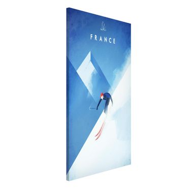 Tableau magnétique - Travel Poster - Ski In France