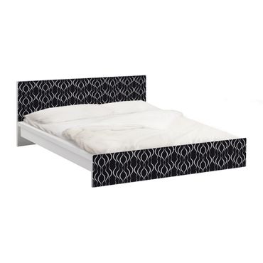 Papier adhésif pour meuble IKEA - Malm lit 160x200cm - Dot Pattern In Black