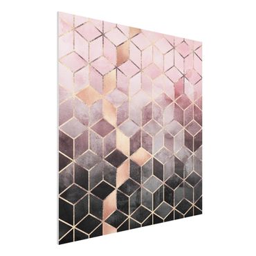 Impression sur forex - Pink Grey Golden Geometry