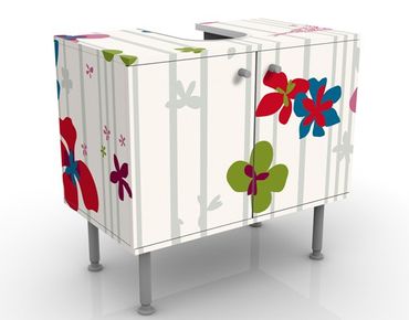 Meubles sous lavabo design - Floral Pattern