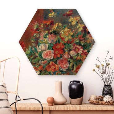 Hexagone en bois - Auguste Renoir - Flower vase