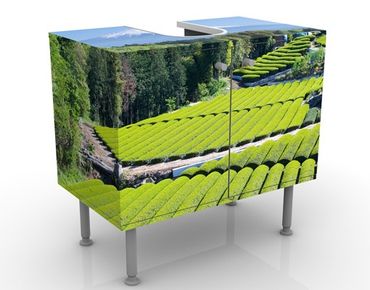 Meubles sous lavabo design - Tea Fields In Front Of The Fuji