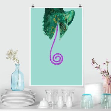 Poster animaux - Chameleon With Sugary Tongue