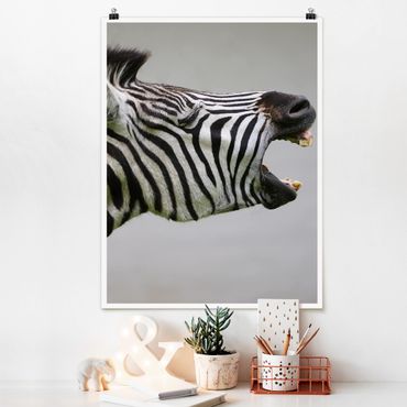 Poster animaux - Roaring Zebra