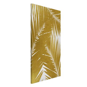 Tableau magnétique - View Through Golden Palm Leaves