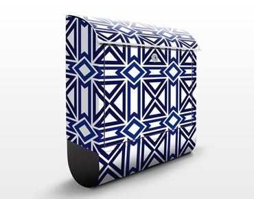 Boite aux lettres - Graphical Repeat Pattern Blue