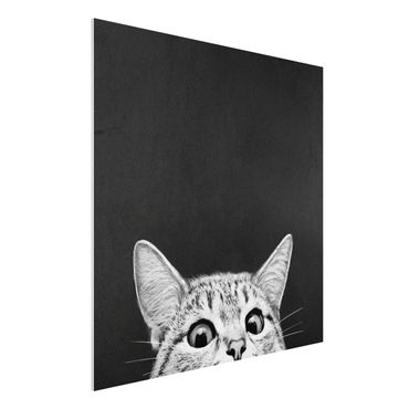 Impression sur forex - Illustration Cat Black And White Drawing