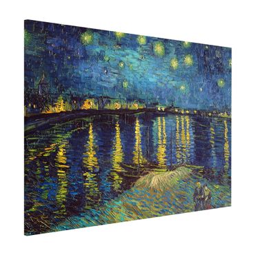 Tableau magnétique - Vincent Van Gogh - Starry Night Over The Rhone