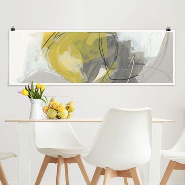 Poster panoramique abstrait - Lemons In The Mist IV
