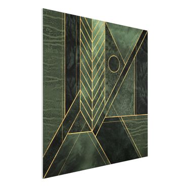 Impression sur forex - Geometric Shapes Emerald Gold