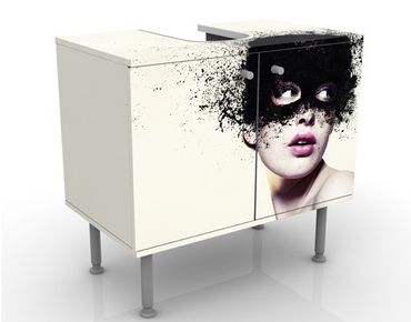 Meubles sous lavabo design - The girl with the black mask