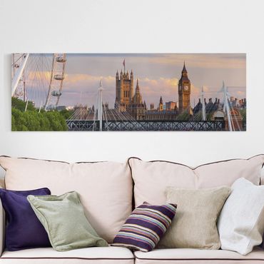 Impression sur toile - Westminster Palace London