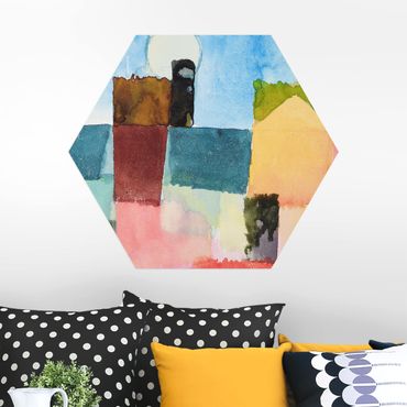 Hexagone en alu Dibond - Paul Klee - Moonrise (St. Germain)