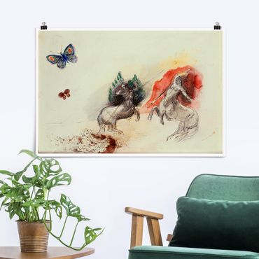 Poster - Odilon Redon - Battle of the Centaurs