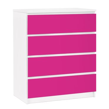 Papier adhésif pour meuble IKEA - Malm commode 4x tiroirs - Colour Pink