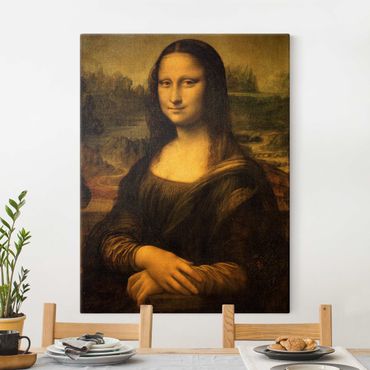 Tableau sur toile or - Leonardo da Vinci - Mona Lisa