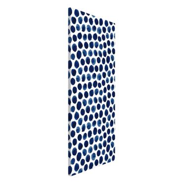 Tableau magnétique - Large Watercolour Polkadots In Indigo