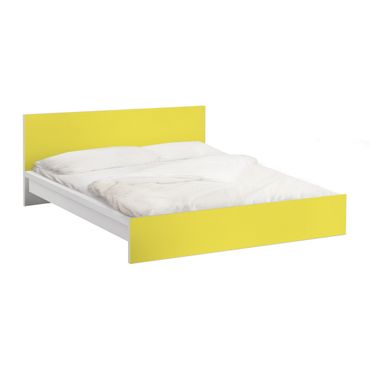 Papier adhésif pour meuble IKEA - Malm lit 160x200cm - Colour Lemon Yellow