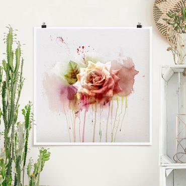 Poster - Watercolour Rose