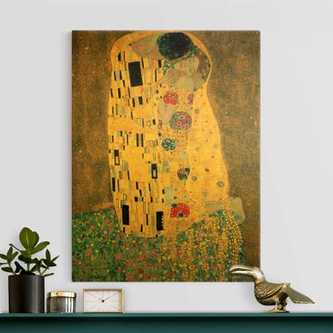 Tableau sur toile or - Gustav Klimt - The Kiss