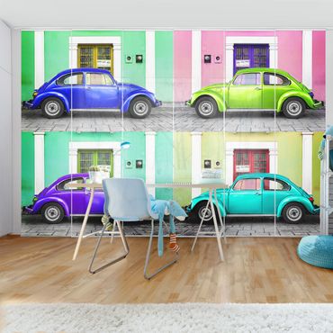 Set de panneaux coulissants - Coloured Beetles