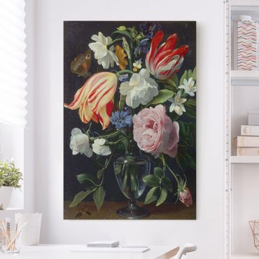 Tableau sur toile - Daniel Seghers - Vase With Flowers