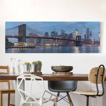 Impression sur toile - Brooklyn Bridge Manhattan New York