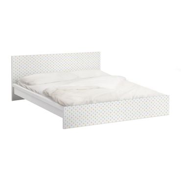 Papier adhésif pour meuble IKEA - Malm lit 160x200cm - Pastel Triangles