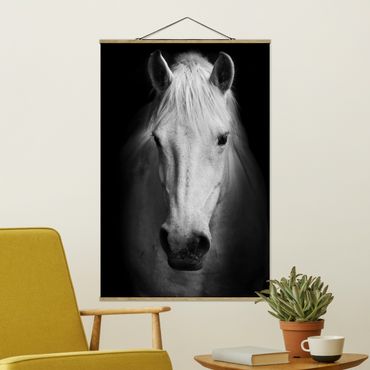 Tableau en tissu avec porte-affiche - Dream Of A Horse