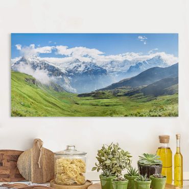 Impression sur toile - Swiss Alpine Panorama