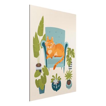 Tableau sur aluminium - Domestic Mini Tiger Illustration