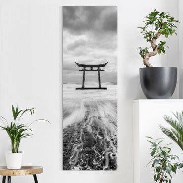 Impression sur toile - Japanese Torii In The Ocean