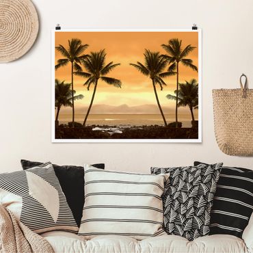Poster - Caribbean Sunset II