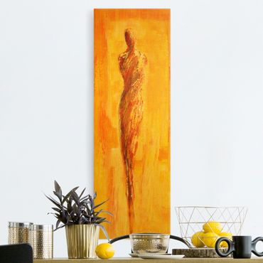 Tableau sur toile or - Figure In Yellow