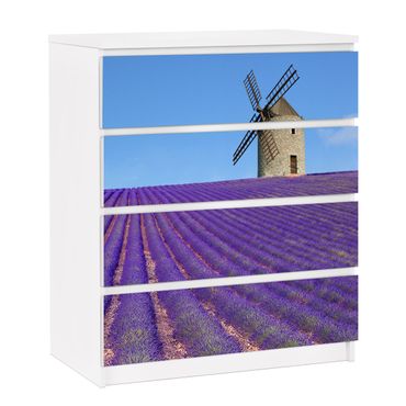 Papier adhésif pour meuble IKEA - Malm commode 4x tiroirs - Lavender Scent In The Provence