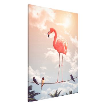 Tableau magnétique - Sky With Flamingo