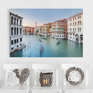 Impression sur toile - Grand Canal View From The Rialto Bridge Venice