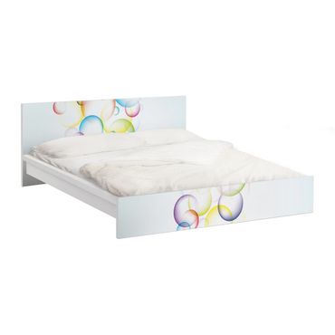 Papier adhésif pour meuble IKEA - Malm lit 180x200cm - Rainbow Bubbles