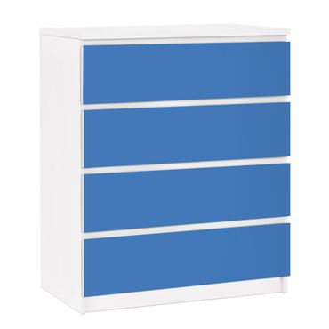 Papier adhésif pour meuble IKEA - Malm commode 4x tiroirs - Colour Royal Blue