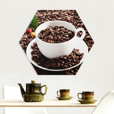 Hexagone en forex - Coffee Cup With Roasted Coffee Beans