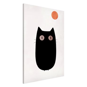 Tableau magnétique - Black Cat Illustration