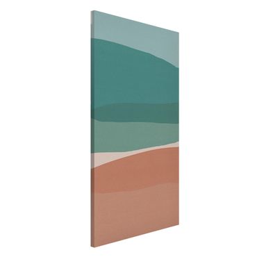 Tableau magnétique - Modern Turquoise And Pink