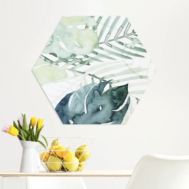 Hexagone en forex - Palm Fronds In Watercolour I