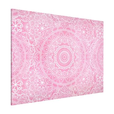 Tableau magnétique - Pattern Mandala Light Pink