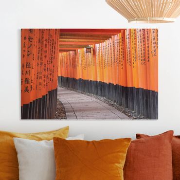 Impression sur toile - A Thousand Red Torii