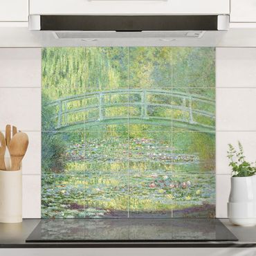 Sticker pour carrelage avec image - Claude Monet - Japanese Bridge