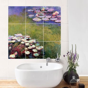 Sticker pour carrelage avec image - Claude Monet - Water Lilies