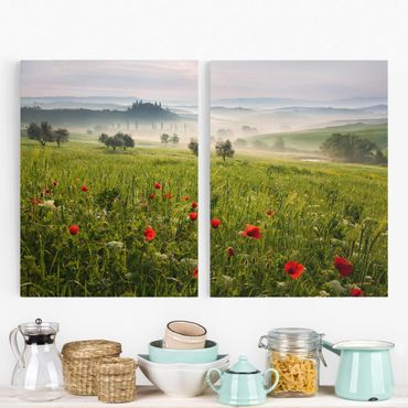 Impression sur toile 2 parties - Tuscan Spring