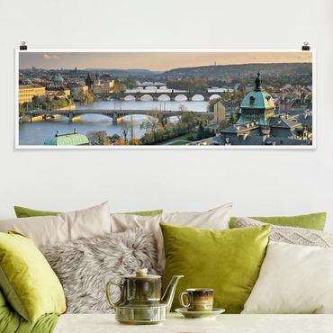 Poster panoramique architecture & skyline - Prague